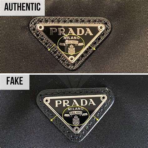 how can you tell real prada from fake|authentic prada purse.